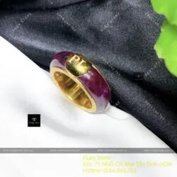 Nhẫn nam Ruby Nam Phi, vàng 18k - Hình ảnh 2