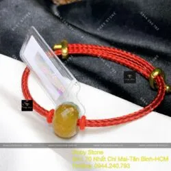 Vòng tay charm ngọc Cẩm thạch huyết mài giác - Hình ảnh 2