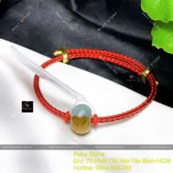 Vòng tay charm ngọc Cẩm thạch huyết mài giác - Hình ảnh 4