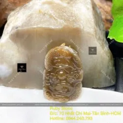 Mặt dây ngọc bích Nga chạm rồng tinh xảo, KT 38mm - Ảnh 3