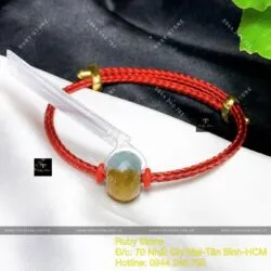Vòng tay charm ngọc Cẩm thạch huyết mài giác