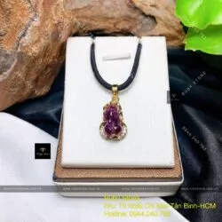 Mặt dây chuyền tỳ hưu Ruby, vàng 18k - Ảnh 2