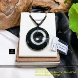 Đồng điếu ngọc Cẩm thạch đen huyền - Ảnh 5