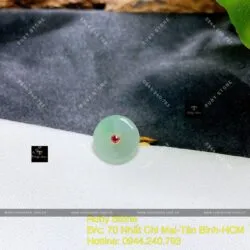 Nhẫn đồng điếu ngọc cẩm thạch, vàng 18k - Hình ảnh 4