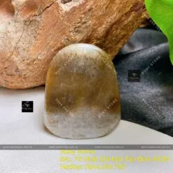 Mặt dây chuyền Ngọc bích Nga chạm Lộc Mã, KT 40mm - Hình ảnh 3