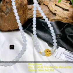 Chuỗi băng ngọc 6,5 ly mix charm vàng 24k - Hình ảnh 5
