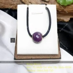 Mặt charm Ruby sao Guinea thiên nhiên, vàng 18k - Ảnh 5
