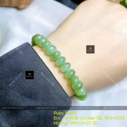 Chuỗi vòng tay bánh xe Ngọc bích mắt mèo - Hình ảnh 8