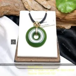 Đồng điếu ngọc bích Canada, vàng 18k