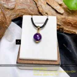 Mặt dây chuyền trái châu Ruby Guinea, vàng 18k - Hình ảnh 5