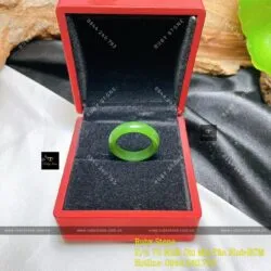 Nhẫn ngọc bích Canada xanh lá, bản 5 ly - Ảnh 4