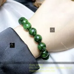Vòng chuỗi ngọc Cẩm thạch sơn thuỷ 10 ly - Hình ảnh 4