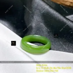 Nhẫn ngọc bích Canada xanh lá, bản 5 ly - Ảnh 7