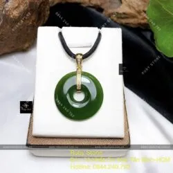 Đồng điếu Ngọc bích Canada, vàng 18k