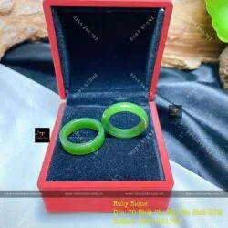 Nhẫn ngọc bích Canada xanh lá, bản 5 ly - Ảnh 3