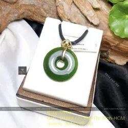 Đồng điếu ngọc bích Canada, vàng 18k - Ảnh 2