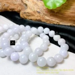 Chuỗi tay ngọc Cẩm thạch trắng 10 ly - Ảnh 5