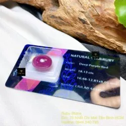 Mặt oval Ruby sao thiên nhiên (star Ruby) - Hình ảnh 2