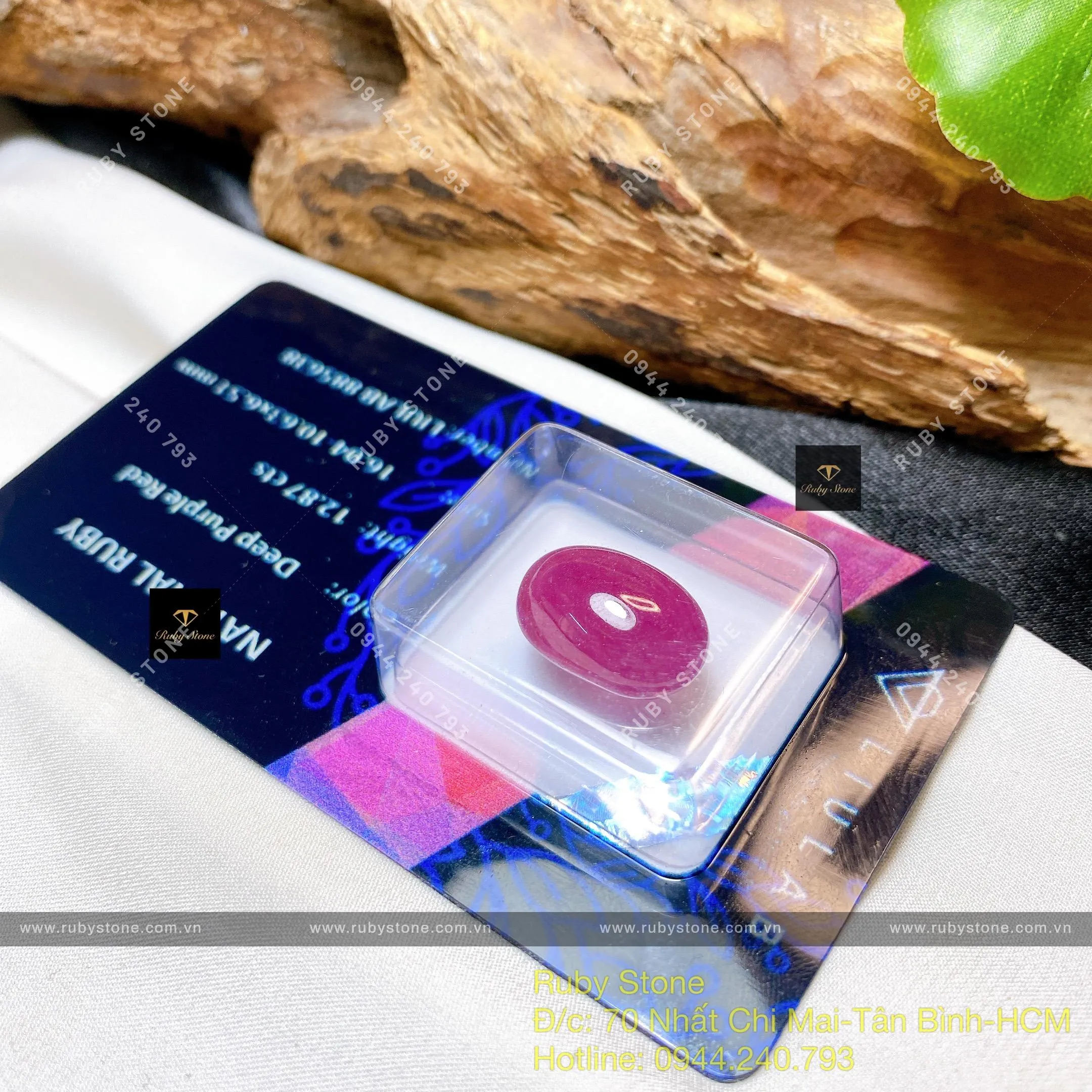Mặt oval Ruby thiên nhiên Mặt oval Ruby thiên nhiên - Ảnh 2