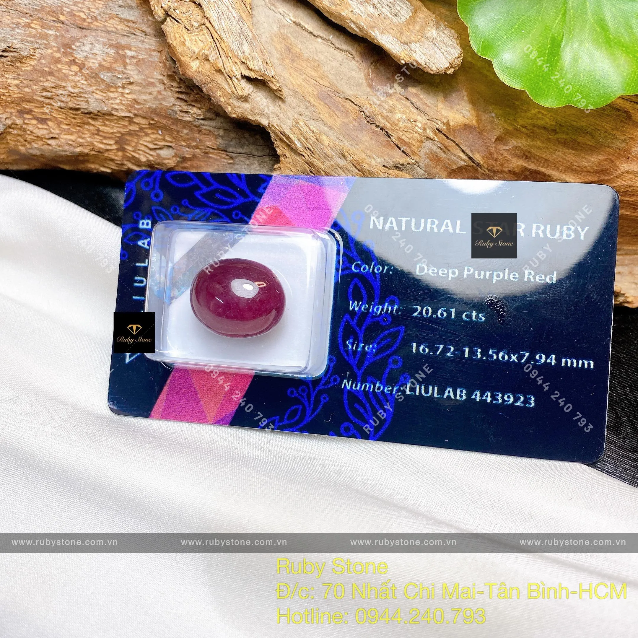 Mặt oval Ruby sao thiên nhiên (star Ruby) Mặt oval Ruby sao thiên nhiên (star Ruby) - Ảnh 2