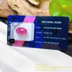 Mặt oval Ruby thiên nhiên Mặt oval Ruby thiên nhiên