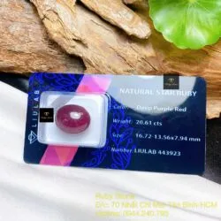 Mặt oval Ruby sao thiên nhiên (star Ruby) Mặt oval Ruby sao thiên nhiên (star Ruby)