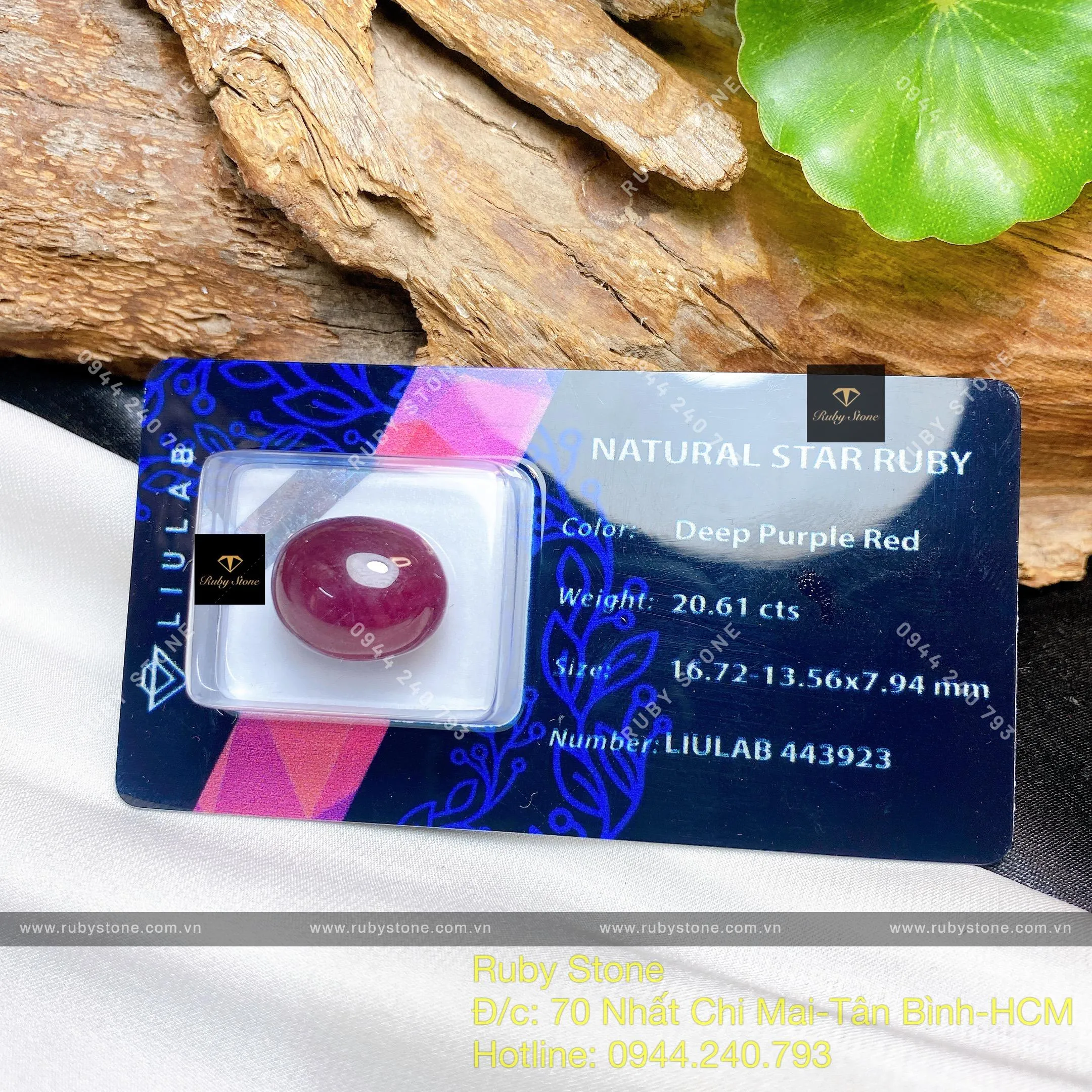 Mặt oval Ruby sao thiên nhiên (star Ruby) Mặt oval Ruby sao thiên nhiên (star Ruby) - Ảnh 3