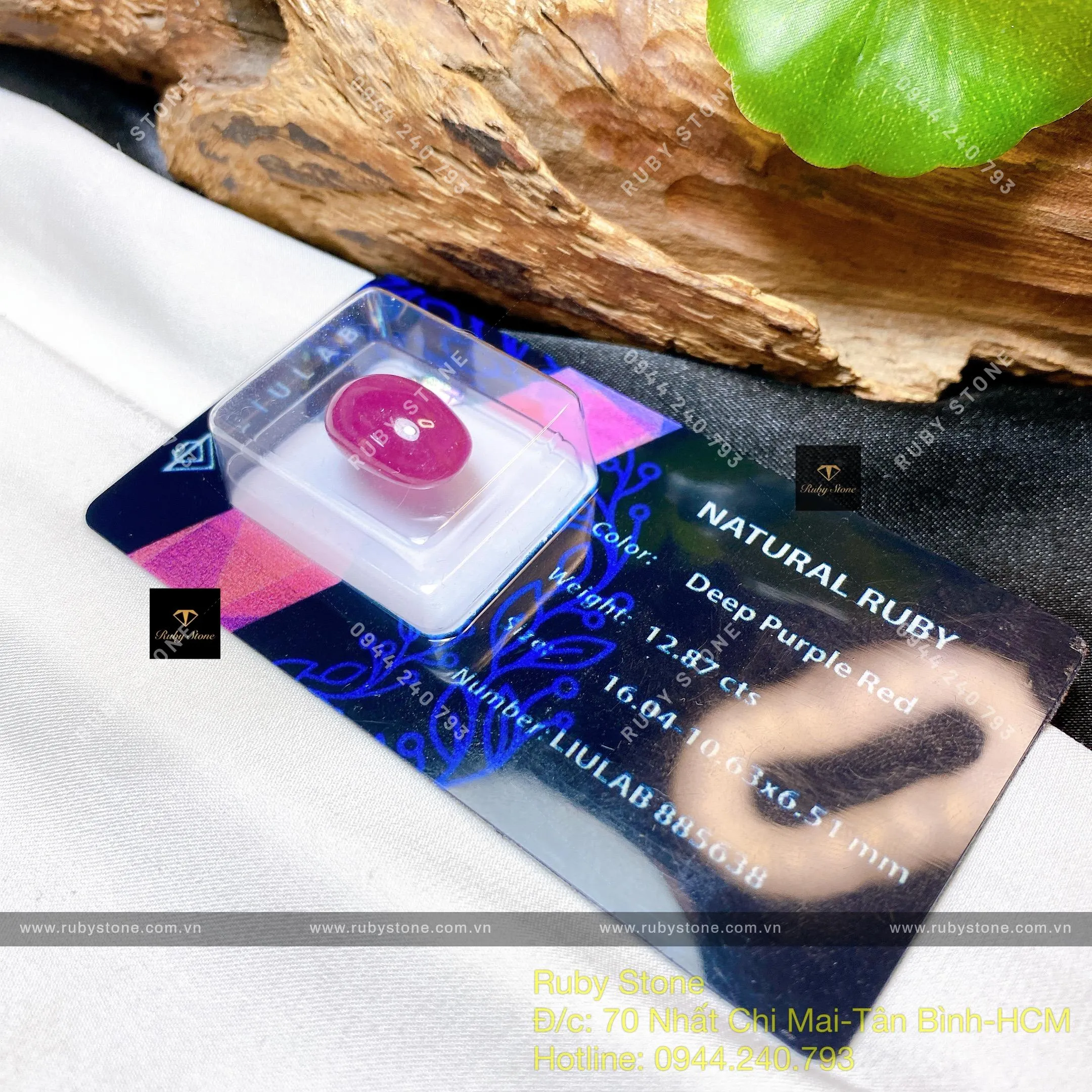 Mặt oval Ruby thiên nhiên Mặt oval Ruby thiên nhiên - Ảnh 3