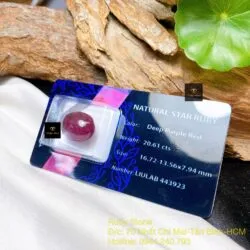 Mặt oval Ruby sao thiên nhiên (star Ruby) Mặt oval Ruby sao thiên nhiên (star Ruby)