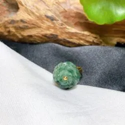 Nhẫn hoa mẫu đơn ngọc Cẩm thạch, vàng 18k - Ảnh 2