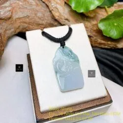 Mặt dây Cá chép ngọc cẩm thạch Myanmar, KT 38mm Mặt dây Cá chép ngọc cẩm thạch Myanmar, KT 38mm