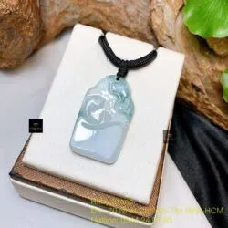 Mặt dây Cá chép ngọc cẩm thạch Myanmar, KT 38mm Mặt dây Cá chép ngọc cẩm thạch Myanmar, KT 38mm