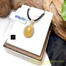 Mặt dây Phỉ thúy Hoàng Phỉ, vàng 18k - Hình ảnh 6