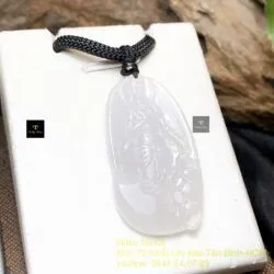 Phật Quán Thế Âm Bồ Tát Băng Ngọc Myanmar, KT 42mm Phật Quán Thế Âm Bồ Tát Băng Ngọc Myanmar, KT 42mm