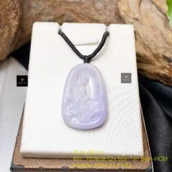 Phật Phổ Hiền Bồ Tát ngọc Cẩm thạch Myanmar, KT 33mm Phật Phổ Hiền Bồ Tát ngọc Cẩm thạch Myanmar, KT 33mm