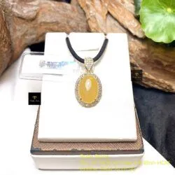 Mặt dây Phỉ thúy Hoàng Phỉ, vàng 18k - Hình ảnh 4