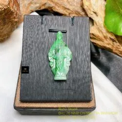 Tượng Đức Mẹ Maria ngọc cẩm thạch sơn thuỷ Myanmar - Ảnh 2