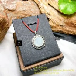 Mặt dây chuyền băng ngọc Myanmar, bạc 925 - Hình ảnh 4