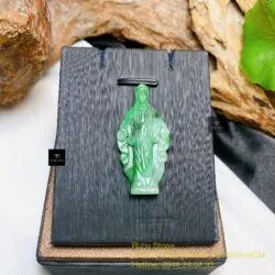 Tượng Đức Mẹ Maria ngọc cẩm thạch sơn thuỷ Myanmar