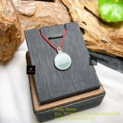 Mặt dây chuyền băng ngọc Guatemala, bạc 925 - Hình ảnh 3