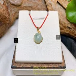 Mặt dây chuyền ngọc Cẩm thạch, vàng 18k - Ảnh 3