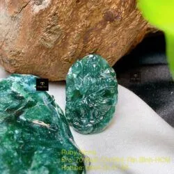 Phật Quán Thế Âm Bồ Tát ngọc Cẩm thạch, KT 35mm - Hình ảnh 3