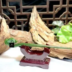Trâm cài tóc Ngọc bích Canada chạm tay tinh xảo, dài 17cm