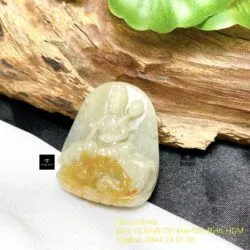 Phổ Hiền Bồ Tát ngọc Cẩm thạch huyết Myanmar - Hình ảnh 5