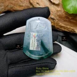 Văn Thù Bồ Tát - Phật bản mệnh tuổi Mão, ngọc Phỉ thuý băng chủng hoa bay - Ảnh 5