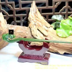 Trâm cài tóc Ngọc bích Canada chạm tay tinh xảo, dài 17cm