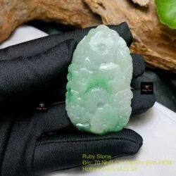 Phật Quán Thế Âm Bồ Tát ngọc Cẩm thạch Myanmar - Hình ảnh 7
