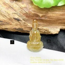 Quán Thế Âm Bồ Tát ngọc Cẩm thạch huyết Myanmar, KT 36-38mm