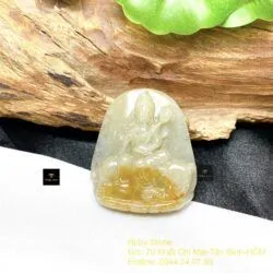 Phổ Hiền Bồ Tát ngọc Cẩm thạch huyết Myanmar - Hình ảnh 7