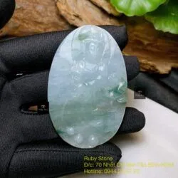 Phật Quán thế âm bồ tát ngọc Phỉ thuý hoa bay - Ảnh 6
